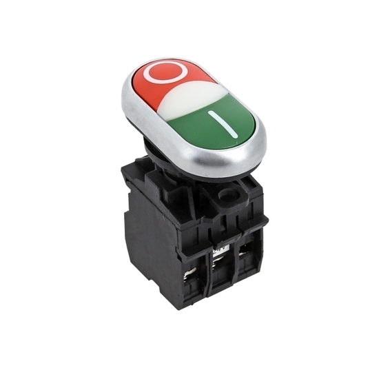 Кнопка LA32HND красно-зеленая Пуск-Стоп с подсветкой 24В DC NO+NC EKF PROxima