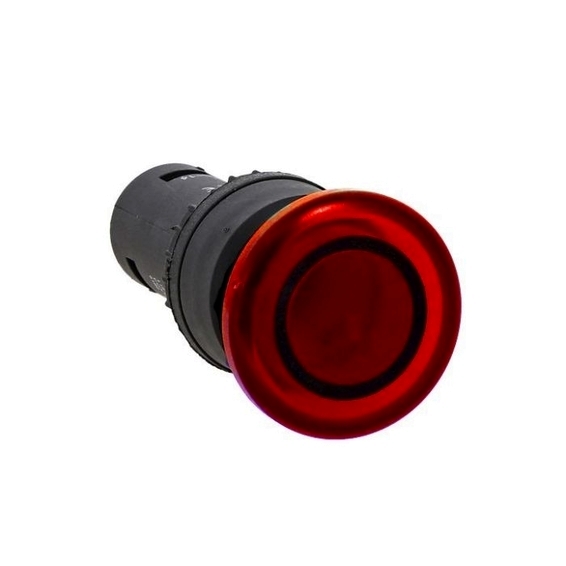 Кнопка SW2C-MD грибок красная с подсветкой NO+NC EKF PROxima