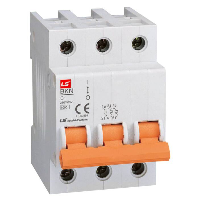 Автоматический выключатель LS Electric BKN 3P 40А (D) 6кА, 061301848B
