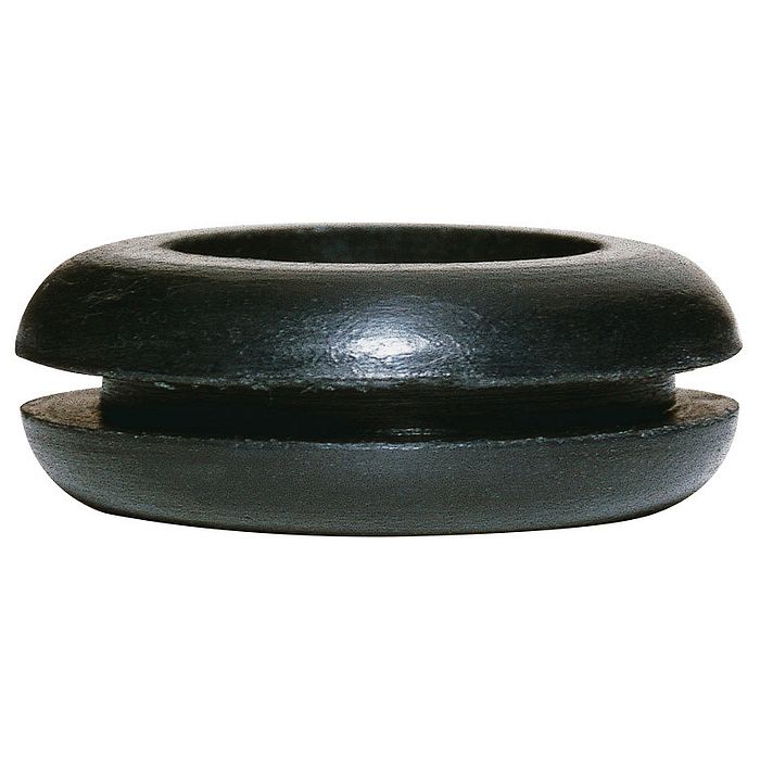 Резиновое кольцо PVC - чёрное - для кабеля диаметром максимум 17 мм - диаметр отверстия 22 мм