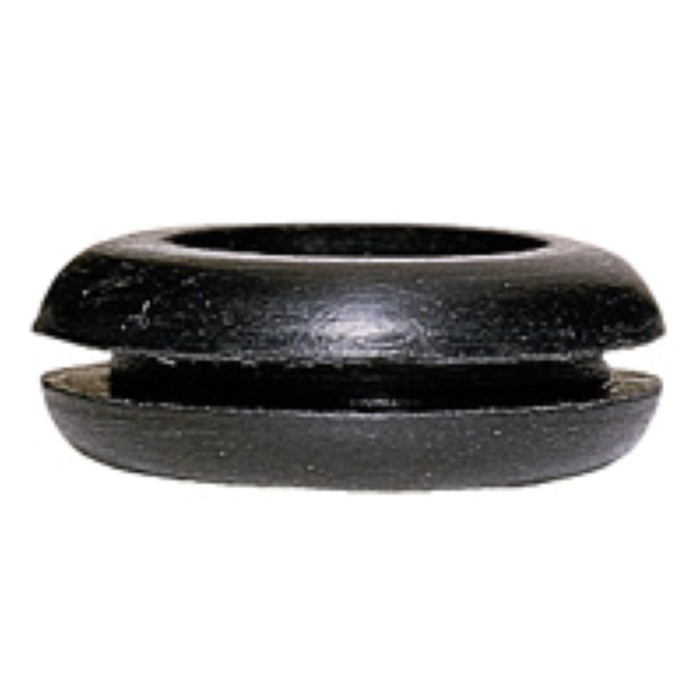 Резиновое кольцо PVC - чёрное - для кабеля диаметром максимум 12 мм - диаметр отверстия 17 мм
