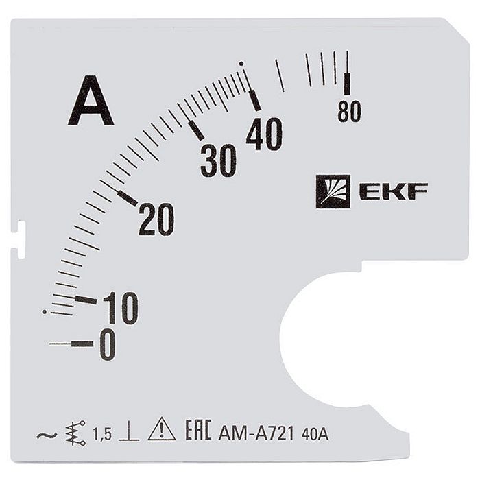 Шкала сменная для A721 40/5А-1,5 EKF PROxima