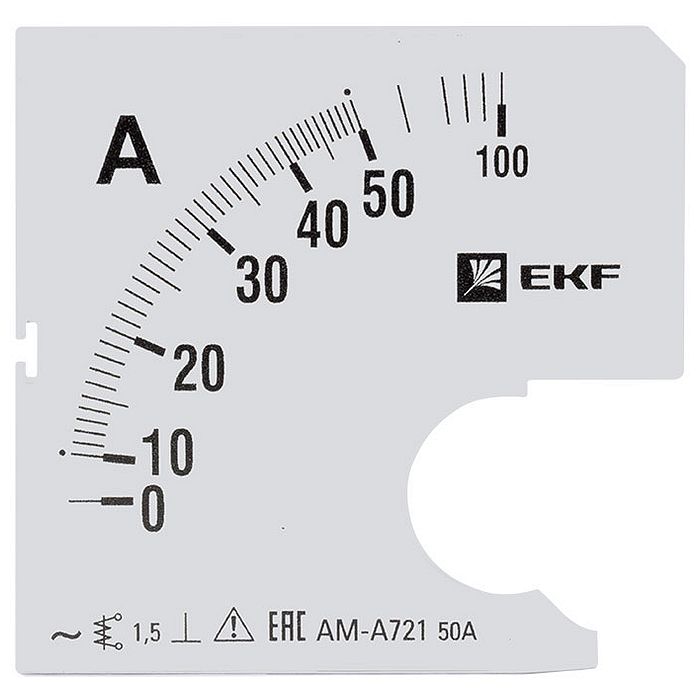 Шкала сменная для A721 50/5А-1,5 EKF PROxima