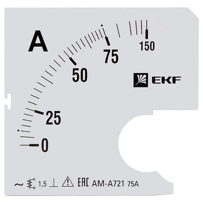 Шкала сменная для A721 75/5А-1,5 EKF PROxima