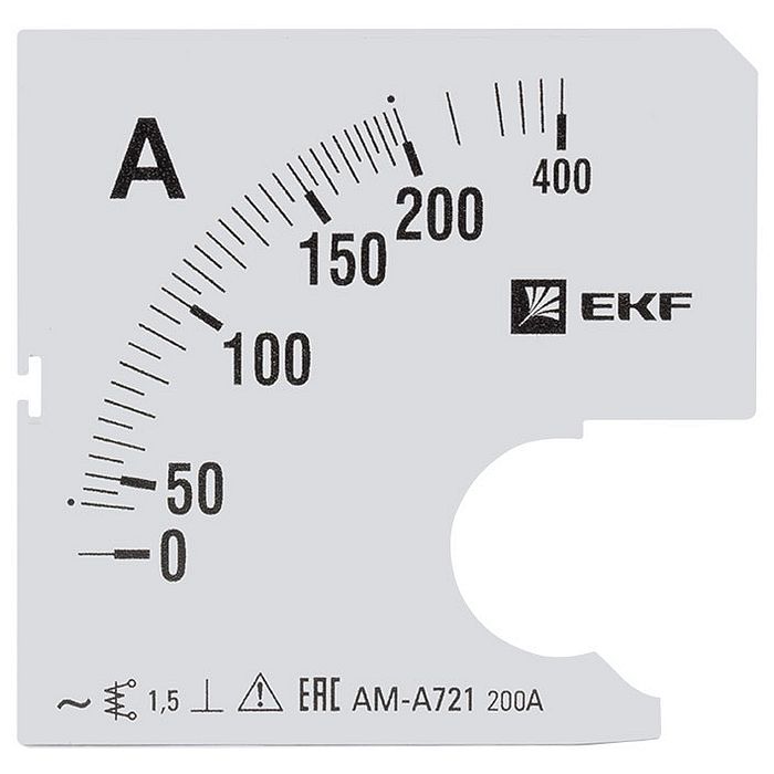 Шкала сменная для A721 200/5А-1,5 EKF PROxima