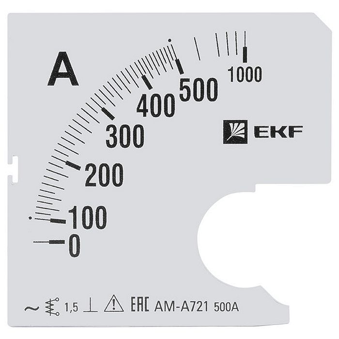 Шкала сменная для A721 500/5А-1,5 EKF PROxima