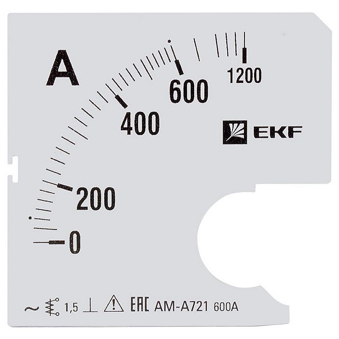 Шкала сменная для A721 600/5А-1,5 EKF PROxima