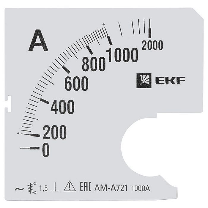 Шкала сменная для A721 1000/5А-1,5 EKF PROxima