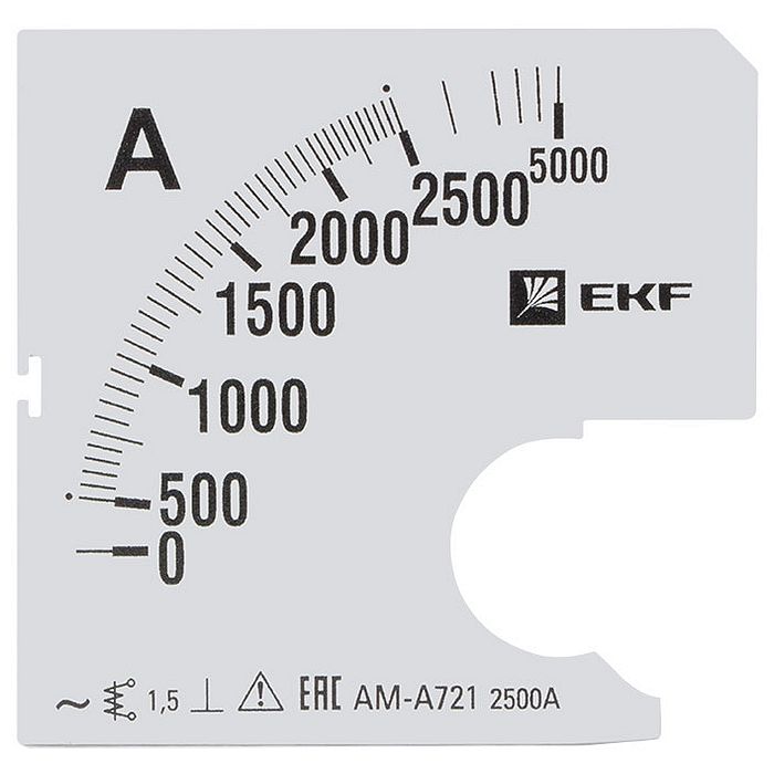 Шкала сменная для A721 2500/5А-1,5 EKF PROxima