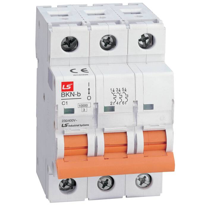 Автоматический выключатель LS Electric BKN 3P 16А (B) 10кА, 061302078B