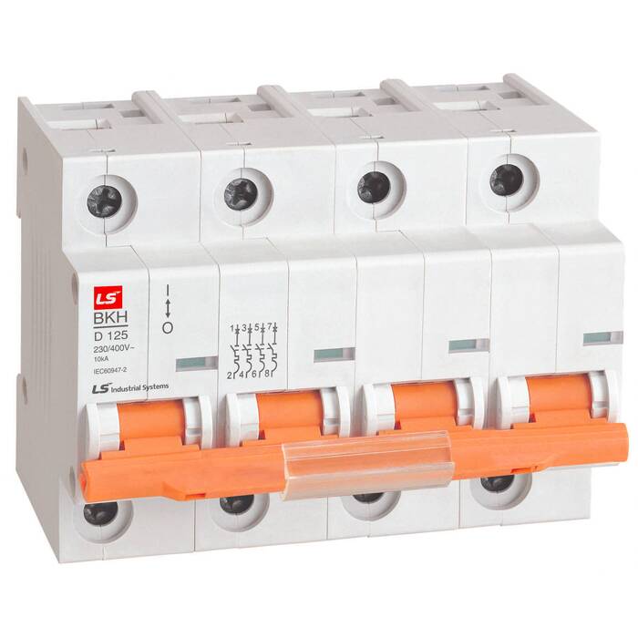 Автоматический выключатель LS Electric BKH 4P 125А (C) 10кА, 061403848B