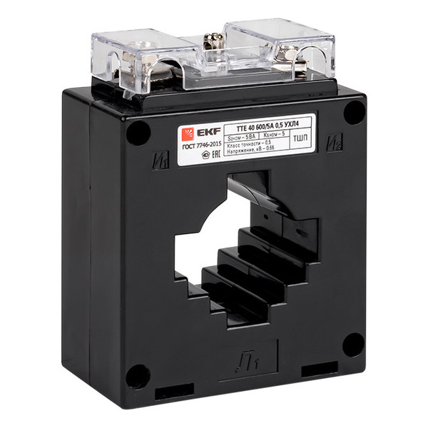 Шинный трансформатор тока EKF 300/5А 5ВА, кл.т. 0,5S, tte-40-300-0.5S