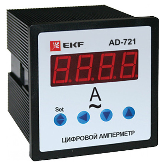 Амперметр щитовой EKF PROxima 9999А AC, цифровой, кл.т. 1, ad-721