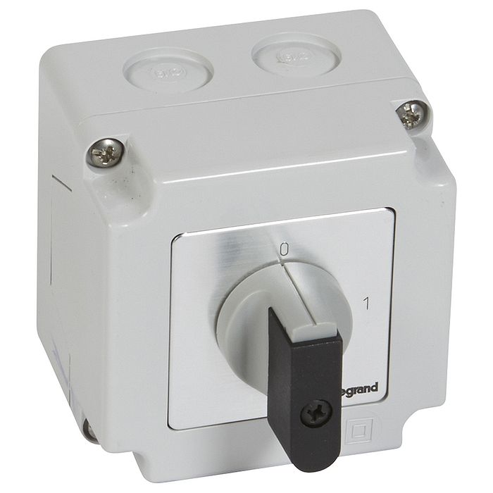 Переключатель - положение вкл/откл - PR 12 - 4П - 4 контакта - в коробке 76x76 мм