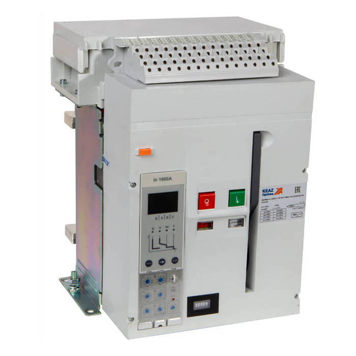 Воздушный автомат КЭАЗ OptiMat A 1000А 3P, 50кА, микропроцессорный, стационарный, 275049