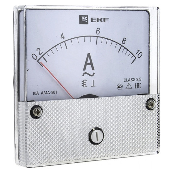 Амперметр щитовой EKF PROxima 100А, аналоговый, кл.т. 2,5, ama-801-100
