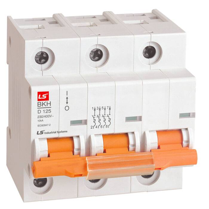 Автоматический выключатель LS Electric BKH 3P 125А (D) 10кА, 061302008B