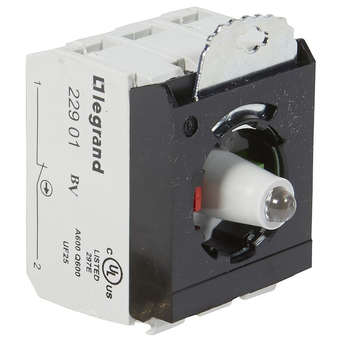 Комплектующий блок для кнопок - Osmoz - для компл. - с подсветкой - под винт - 230 В~ - Н.О.+Н.З. -