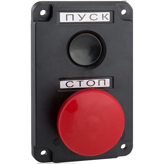 Пост кнопочный ПКЕ 112-2-У3-IP40-КЭАЗ (красный гриб)