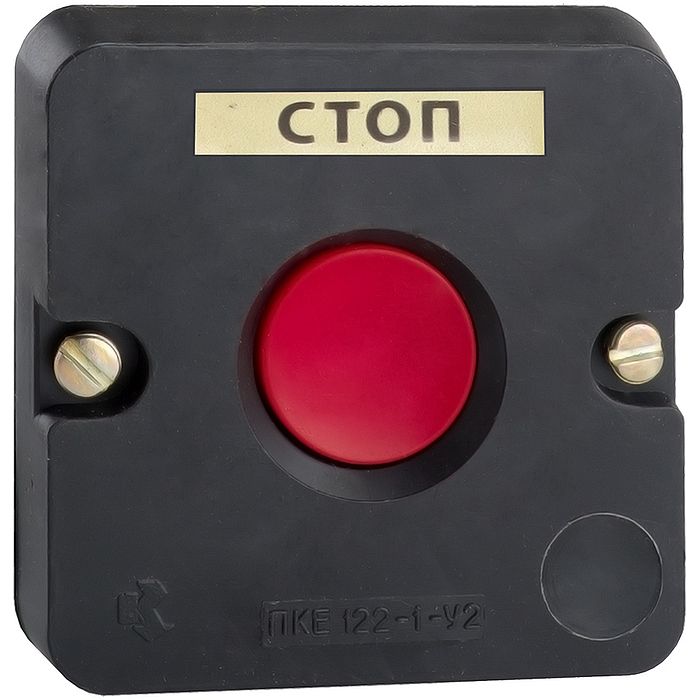 Пост кнопочный ПКЕ 122-1-У2-IP54-КЭАЗ (красная кнопка)
