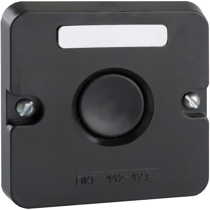 Пост кнопочный ПКЕ 122-1-У2-IP54-КЭАЗ (черная кнопка)