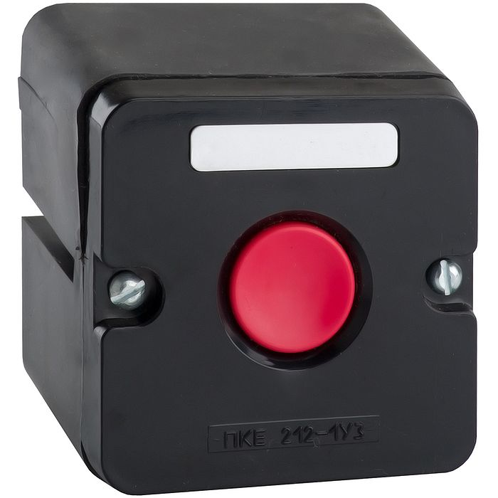 Пост кнопочный ПКЕ 212-1-У3-IP40-КЭАЗ (красная кнопка)