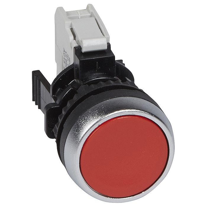 Кнопка с потайным толкателем - Osmoz - в сборе - IP 66 - красный