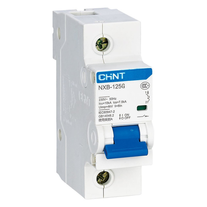 Автоматический выключатель Chint NXB-125G 1P 125А (C) 10кА, 816127