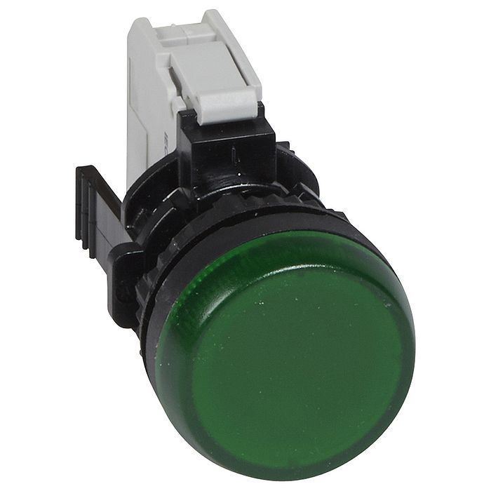Лампа-индикатор - Osmoz - в сборе - с подсветкой - зеленый - 230 В~