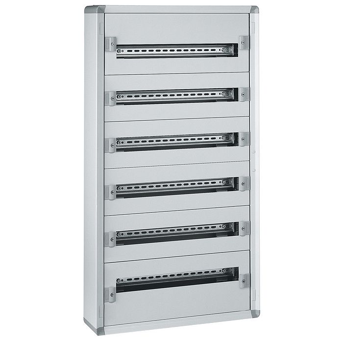 Распределительный шкаф с металлическим корпусом XL? 160 - для модульного оборудования - 6 реек - 1050x575x147
