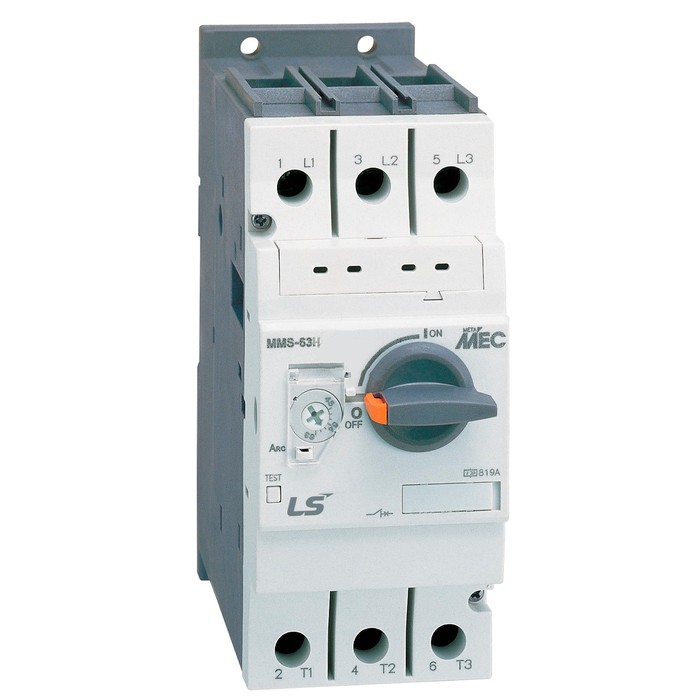 Силовой автомат для защиты двигателя LS Electric MMS-63 50А 3P, термомагнитный расцепитель, 706001700