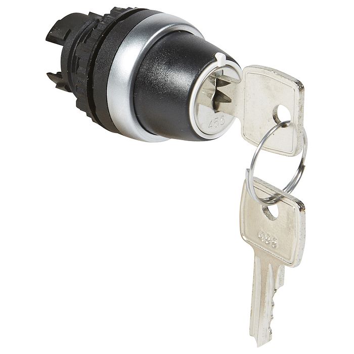 Переключатель с ключом № 455 - Osmoz - для комплектации - без подсветки - IP 66 - 3 положения с фиксацией и Ключ - 90°