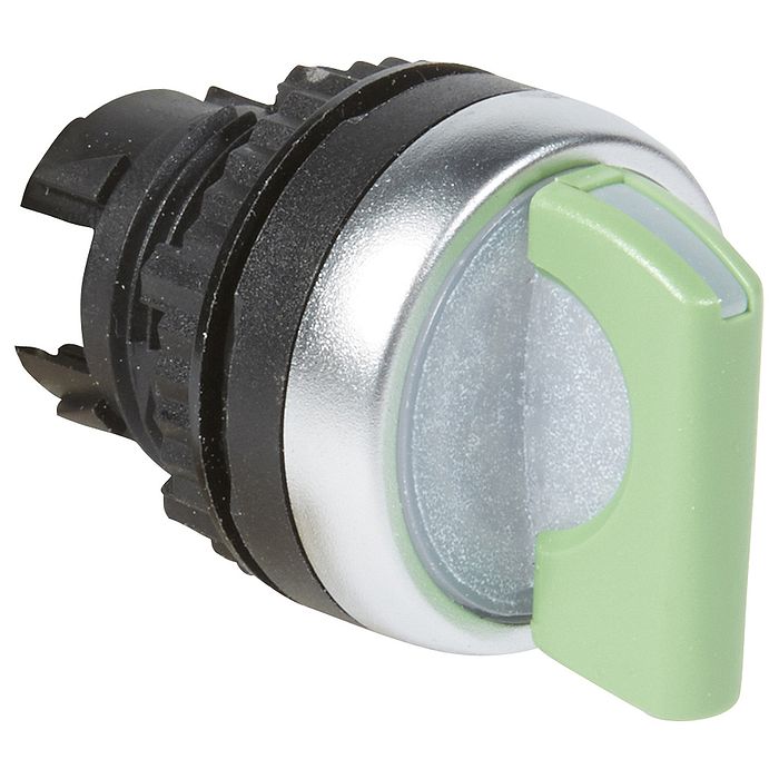 Переключатель - Osmoz - для комплектации - с подсветкой - 2 положения с фиксацией - 45° зеленый