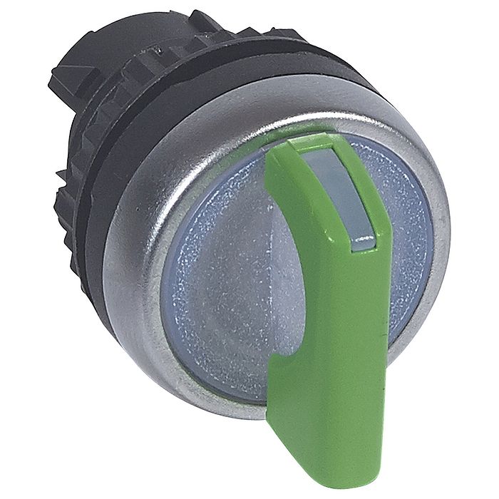 Переключатель - Osmoz - для комплектации - с подсветкой - 2 положения с фиксацией - 90° - зеленый
