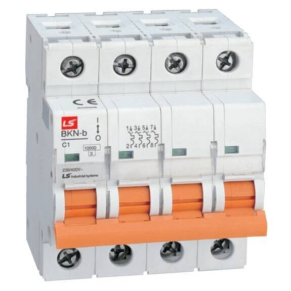Автоматический выключатель LS Electric BKN 3P+N 16А (B) 10кА, 061403958B