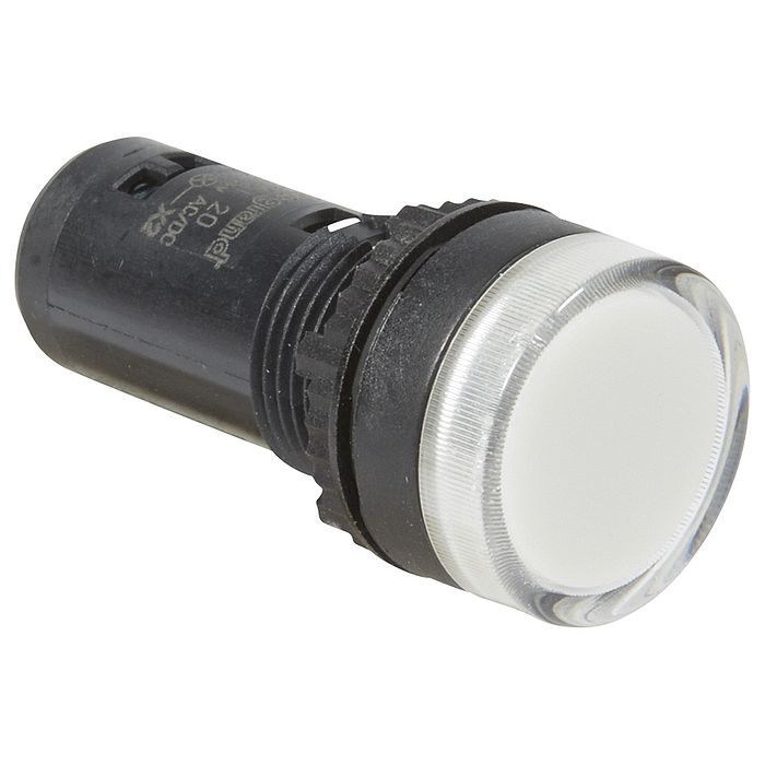 Моноблочная сигнальная лампа ? 22,3 - Osmoz - с подсветкой - со встроенным светодиодом - IP 66 - белый - 24 В~/=