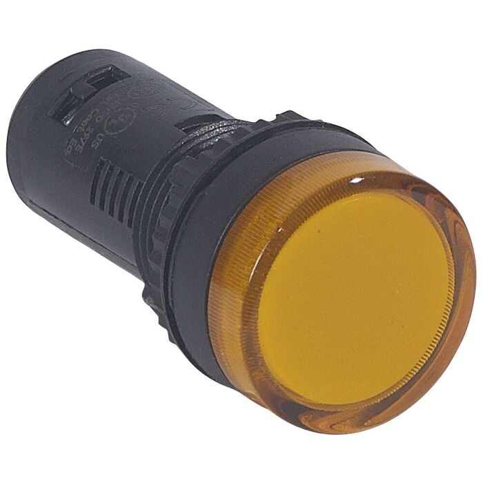 Моноблочная сигнальная лампа ? 22,3 - Osmoz - с подсветкой - со встроенным светодиодом - IP 66 - жёлтый - 130 B~