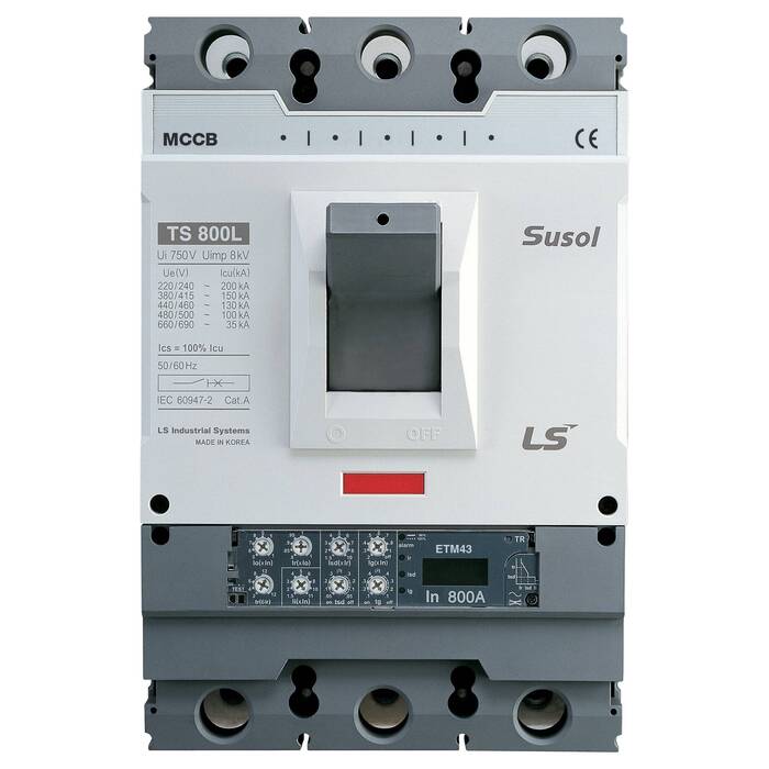 Силовой автомат LS Electric TS800 800А, ETM, 65кА, 3P, 800А, 111005900