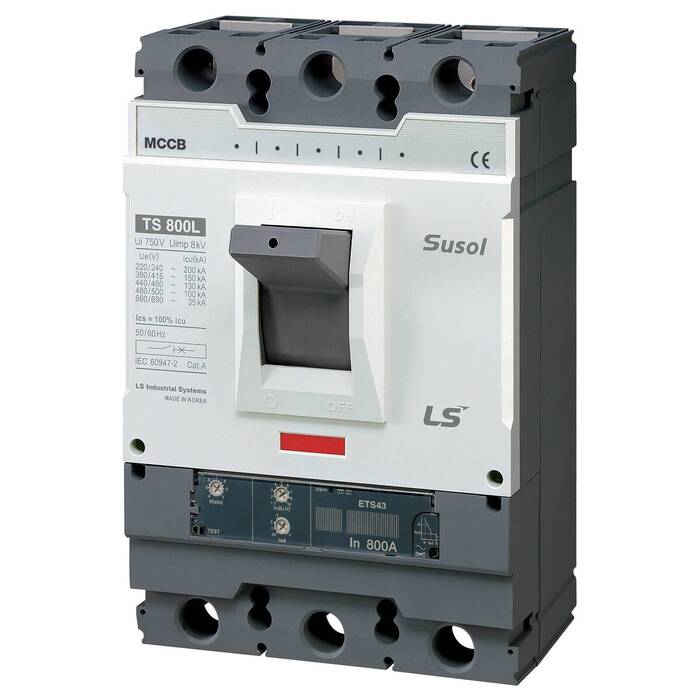 Силовой автомат LS Electric TS800 800А, ETS, 65кА, 3P, 630А, 0111002000