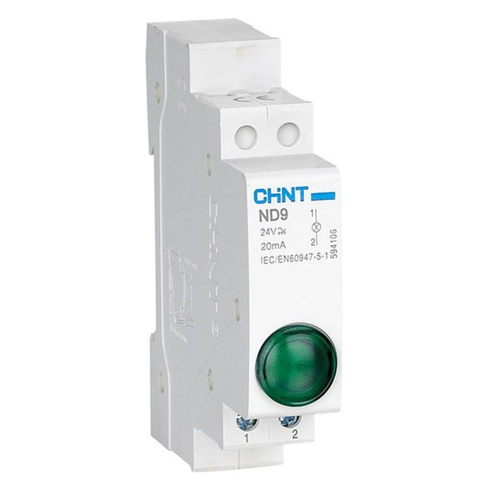 Индикатор ND9-1/g зеленый, AC/DC24В (LED) (CHINT)