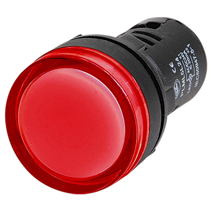 Сигнальный индикатор со встроенным  диодом 24В, красный (упак. 10шт)