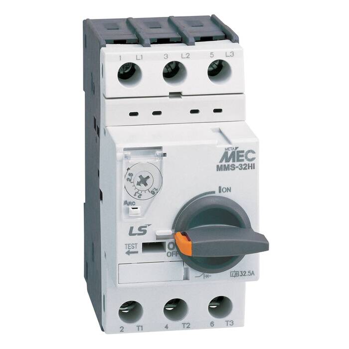 Силовой автомат для защиты двигателя LS Electric MMS-32HI 2.5А 3P, термомагнитный расцепитель, 705002300