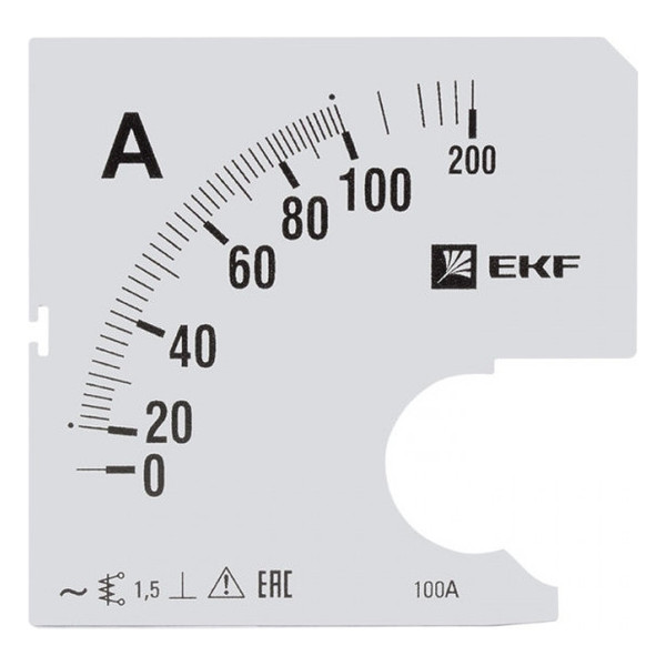 Шкала сменная для A961 100/5А-1,5 EKF PROxima