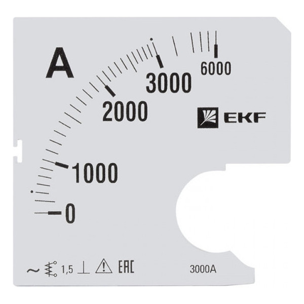 Шкала сменная для A961 3000/5А-1,5 EKF PROxima