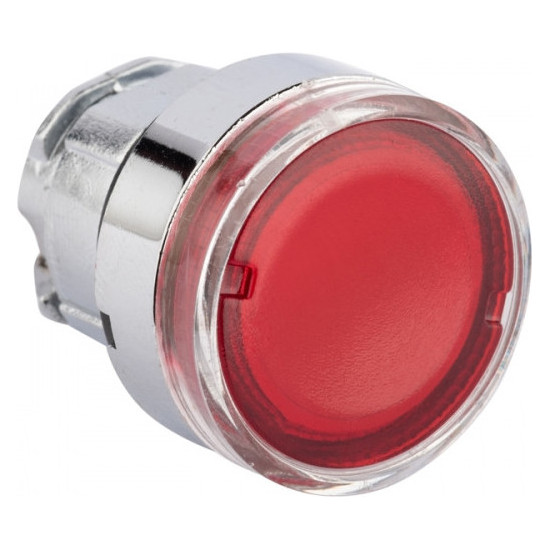 Исполнительный механизм кнопки XB4 красный плоский  возвратный без фиксации, с подсветкой EKF PROxima
