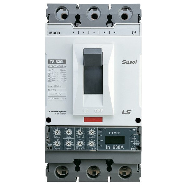 Силовой автомат LS Electric TS400 400А, ETM, 85кА, 3P, 400А, 0108017800