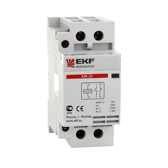 Модульный контактор EKF КМ 3НО+1НЗ 16А 230В AC, km-3-16-31