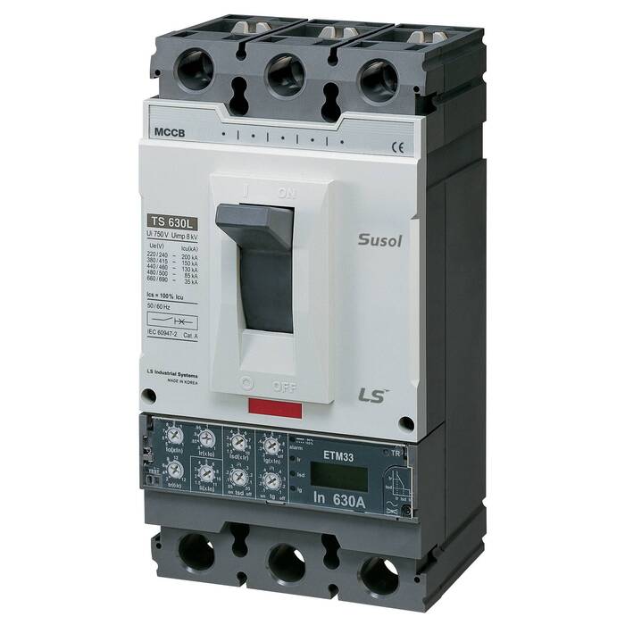 Силовой автомат LS Electric TS630 630А, ETM, 65кА, 3P, 630А, 0108029400