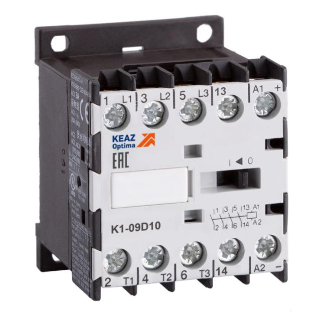 Мини-контактор КЭАЗ OptiStart 3P 12А 24В DC, 117349 Мини-контактор КЭАЗ OptiStart 3P 12А 24В DC, 117349