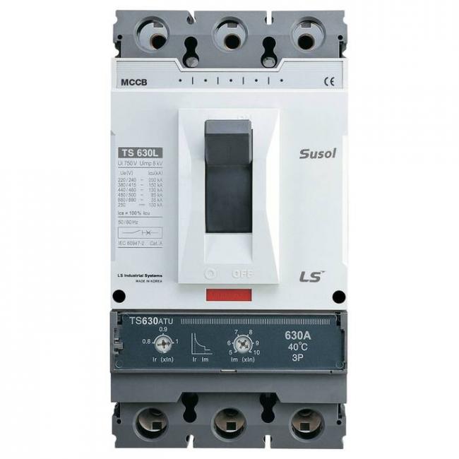 Силовой автомат LSIS TS 630А, MTU, 65кА, 3P, 500А, 0108004000 Силовой автомат LSIS TS 630А, MTU, 65кА, 3P, 500А, 0108004000